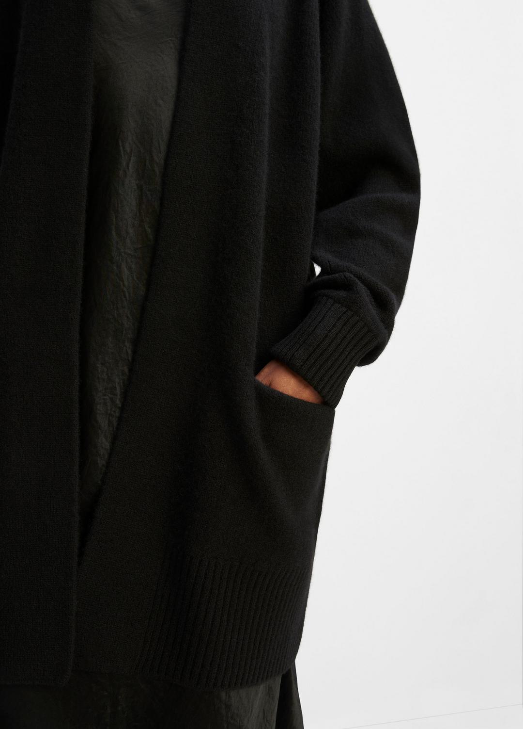 VINCE Women Cashmere Open-Front Cardigan in Cardigans BLACK