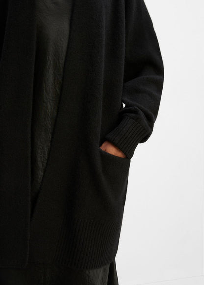 VINCE Women Cashmere Open-Front Cardigan in Cardigans BLACK