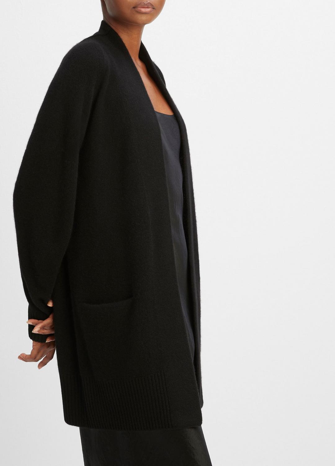 VINCE Women Cashmere Open-Front Cardigan in Cardigans BLACK