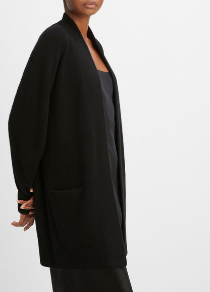 VINCE Women Cashmere Open-Front Cardigan in Cardigans BLACK
