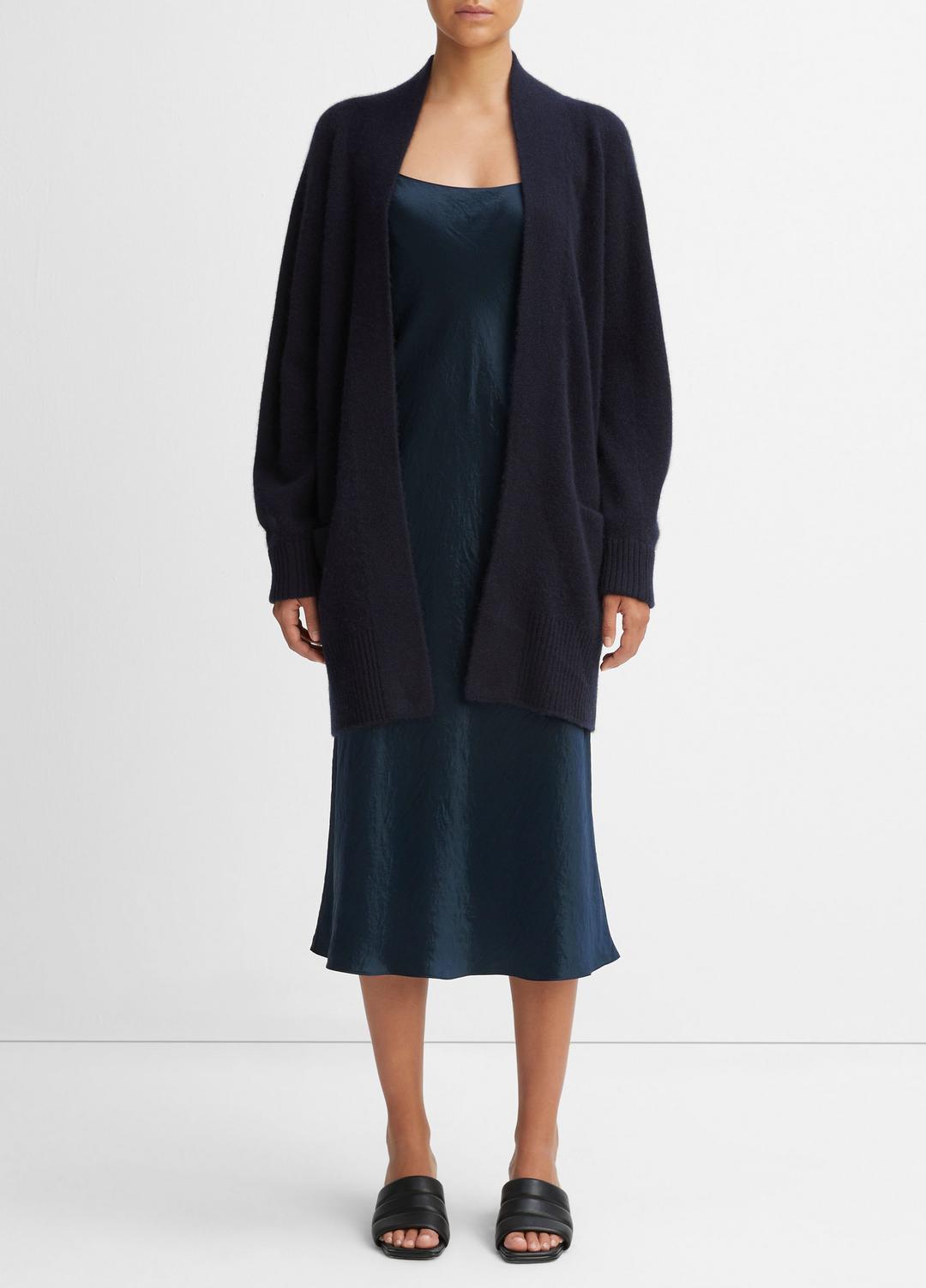 VINCE Women Cashmere Open-Front Cardigan in Cardigans COASTAL BLUE