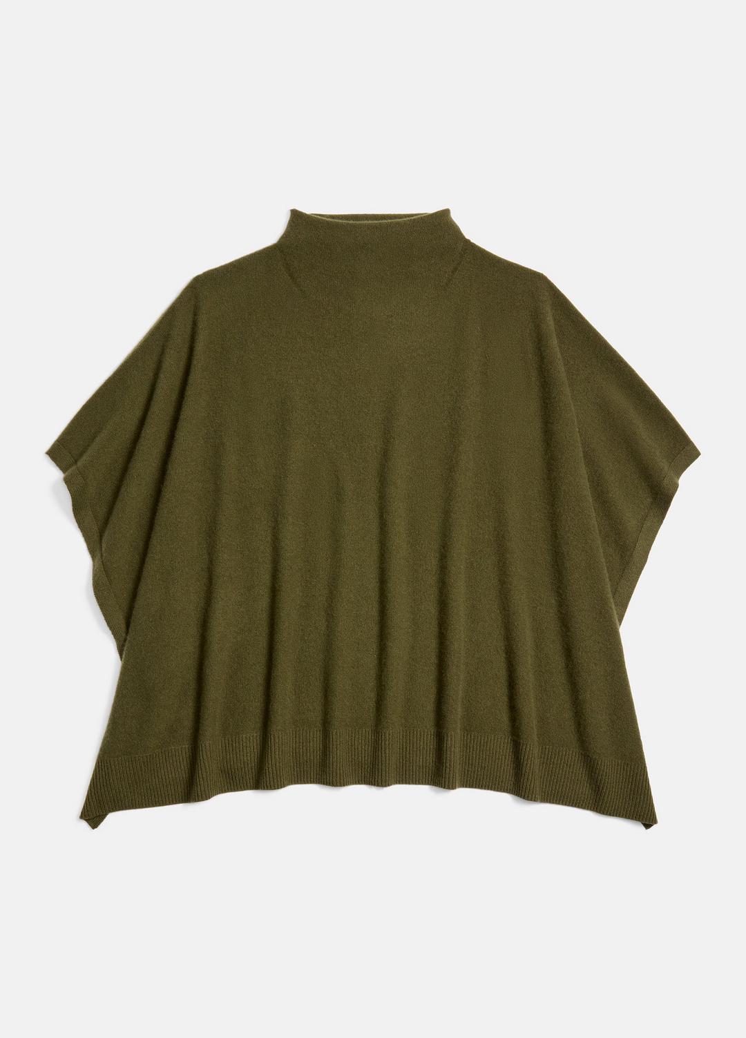 VINCE Women Merino Wool-Cashmere Funnel-Neck Poncho in Accessories HERBA