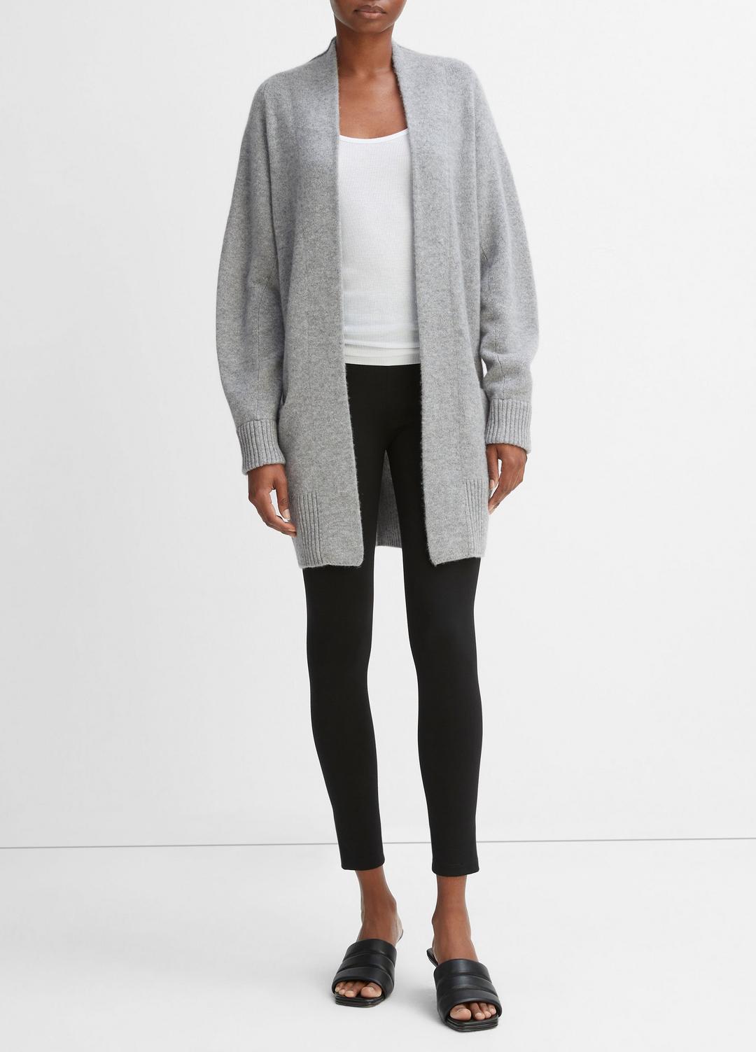 VINCE Women Cashmere Open-Front Cardigan in Cardigans MEDIUM HEATHER GREY