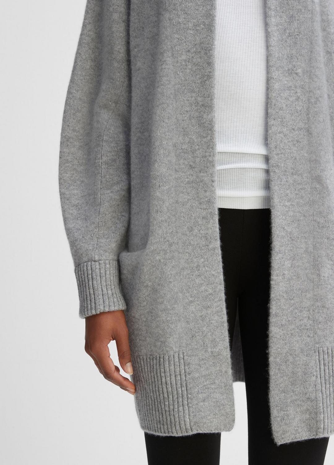 VINCE Women Cashmere Open-Front Cardigan in Cardigans MEDIUM HEATHER GREY