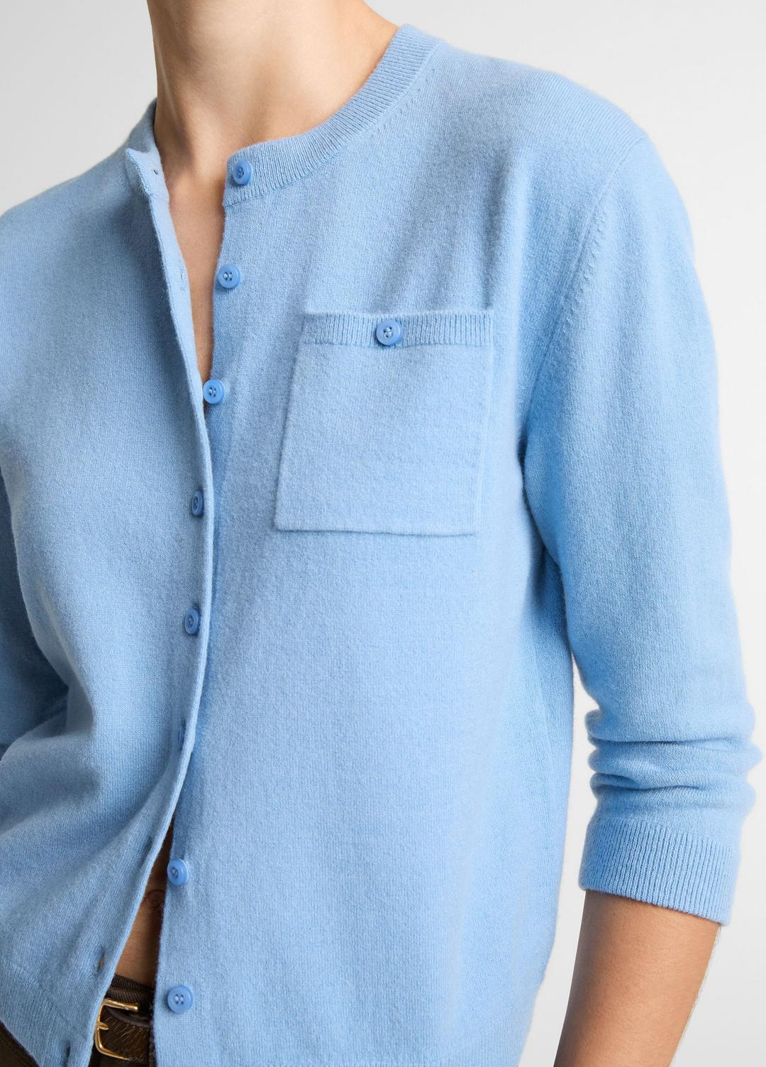 VINCE Women Wool & Cashmere-Blend Pocket Cardigan in Cardigans HYDRA