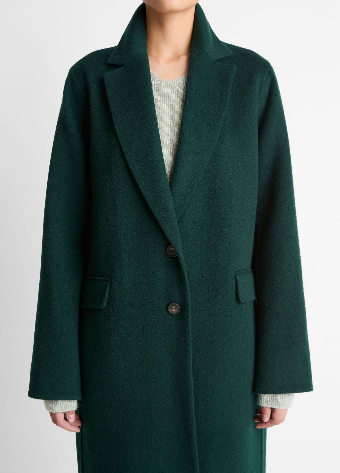 VINCE Women Wool-Blend Single-Breasted Coat in Coats JUNIPER