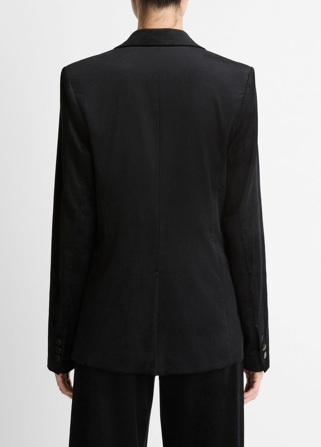 VINCE Women Italian Velvet Blazer in Blazers BLACK
