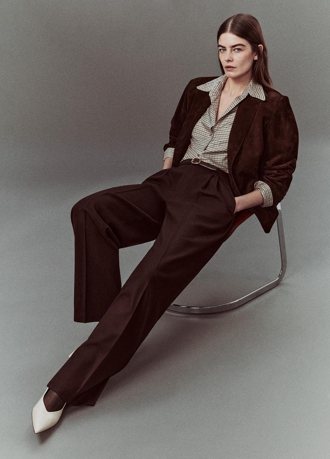 VINCE Women Suede Blazer in Blazers CHOCOLATE