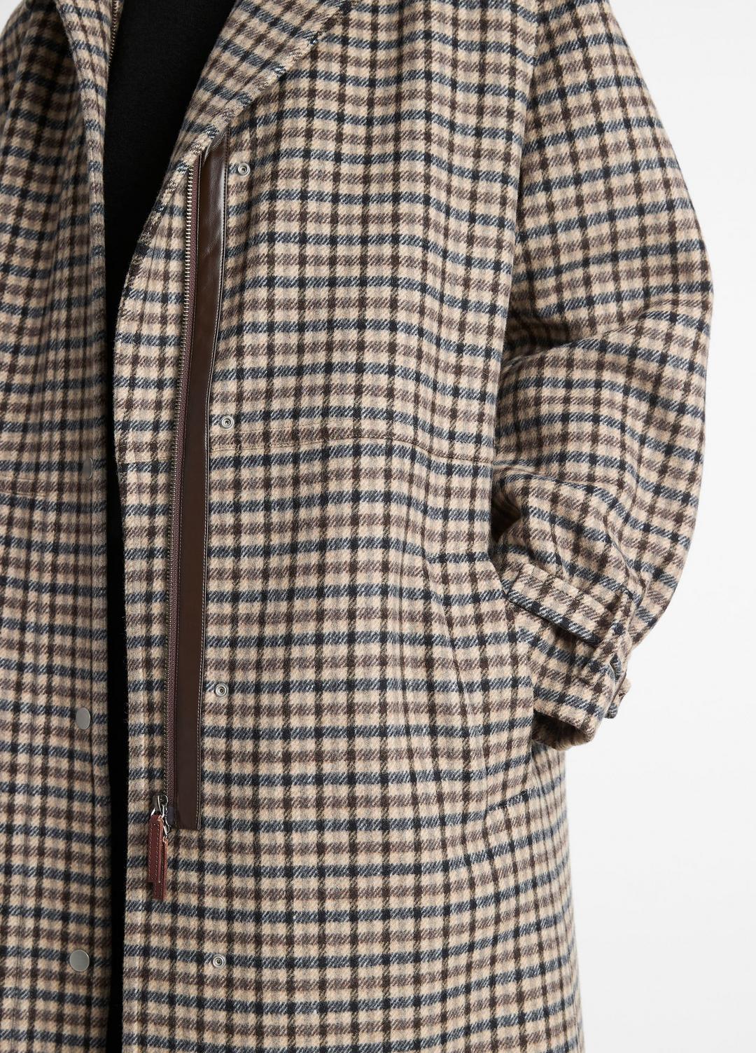 VINCE Women Plaid Car Coat in Coats MULTI CHECK