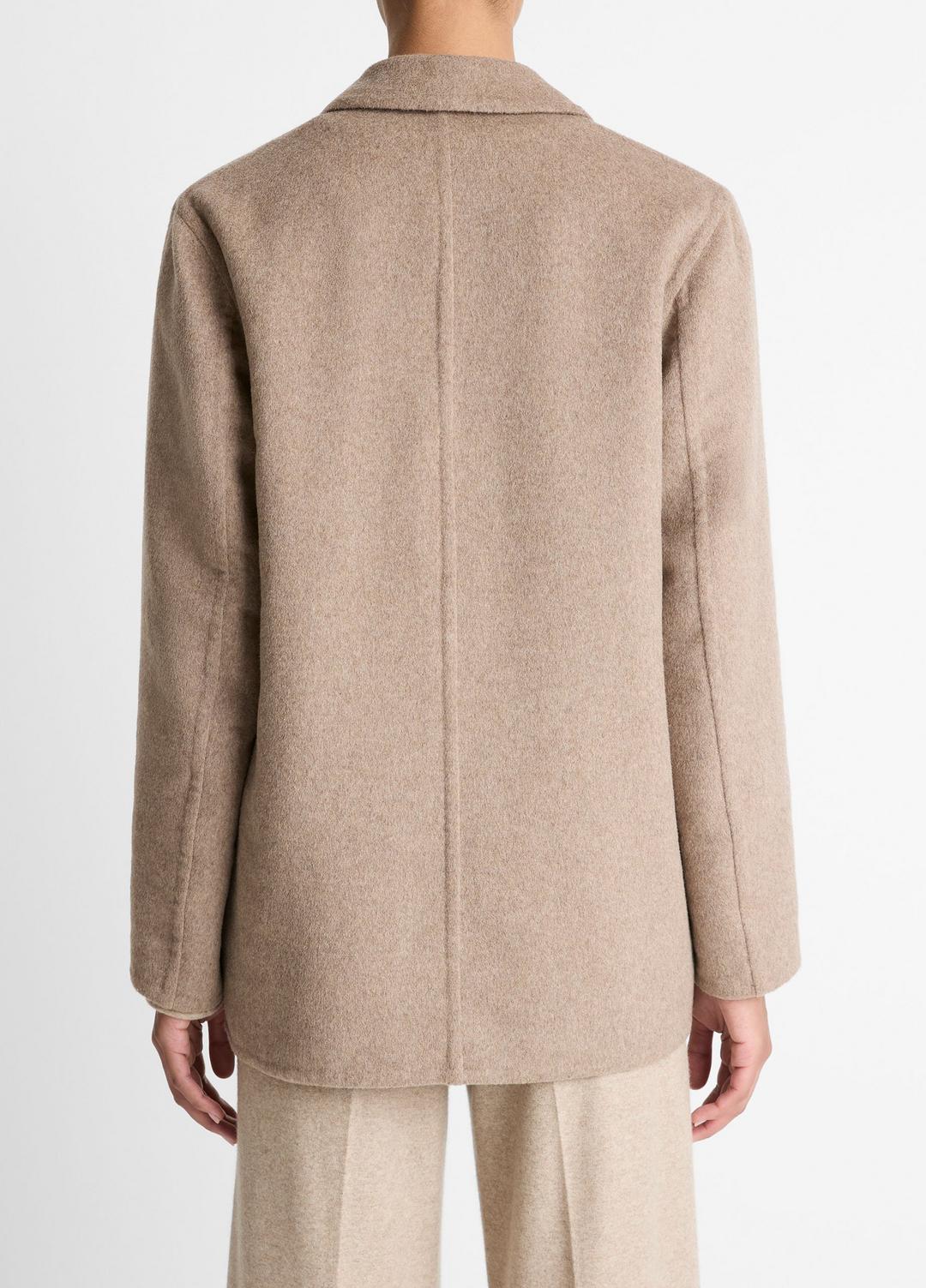 VINCE Women Double-Face Wool & Cashmere-Blend Blazer in Blazers HEATHER DOE