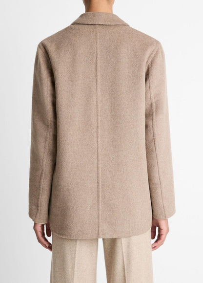 VINCE Women Double-Face Wool & Cashmere-Blend Blazer in Blazers HEATHER DOE