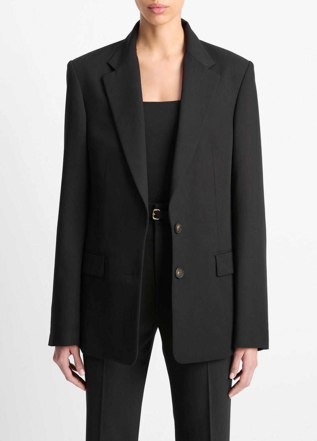 VINCE Women Oversized Blazer in Blazers BLACK