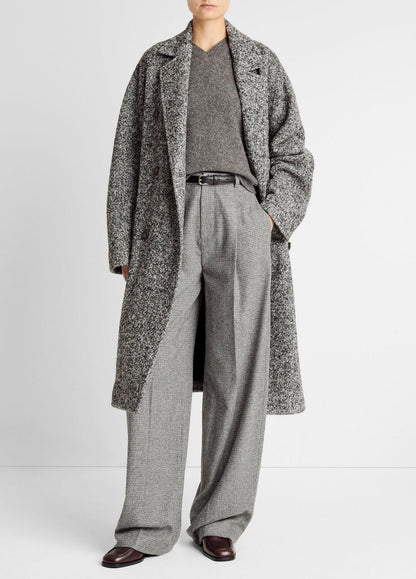 VINCE Women Italian Wool-Blend Overcoat in Coats GREYSTONE