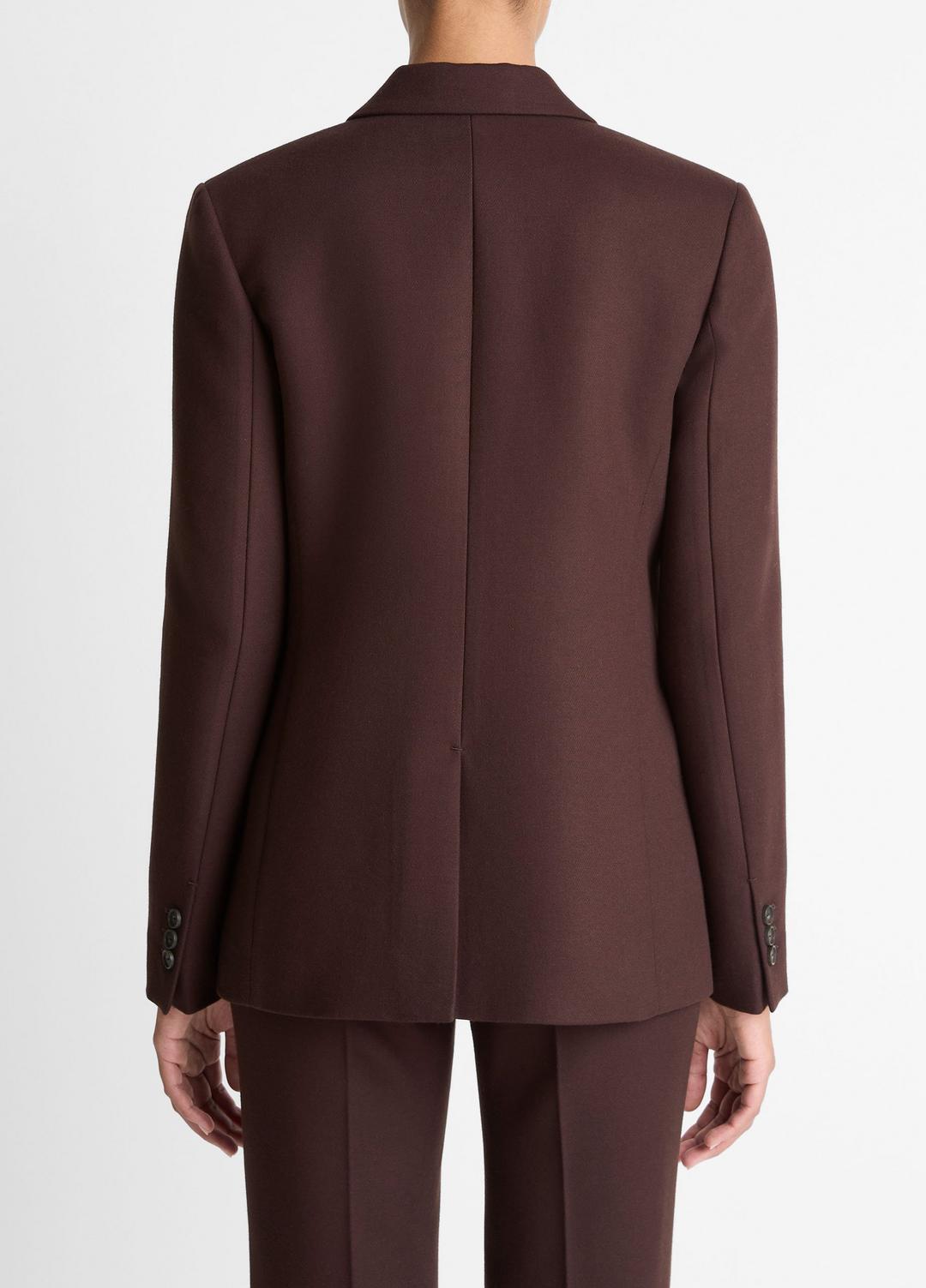 VINCE Women Sculptural Tailored Blazer in Blazers BLACK GRAPE