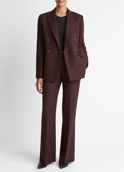 VINCE Women Sculptural Tailored Blazer in Blazers BLACK GRAPE