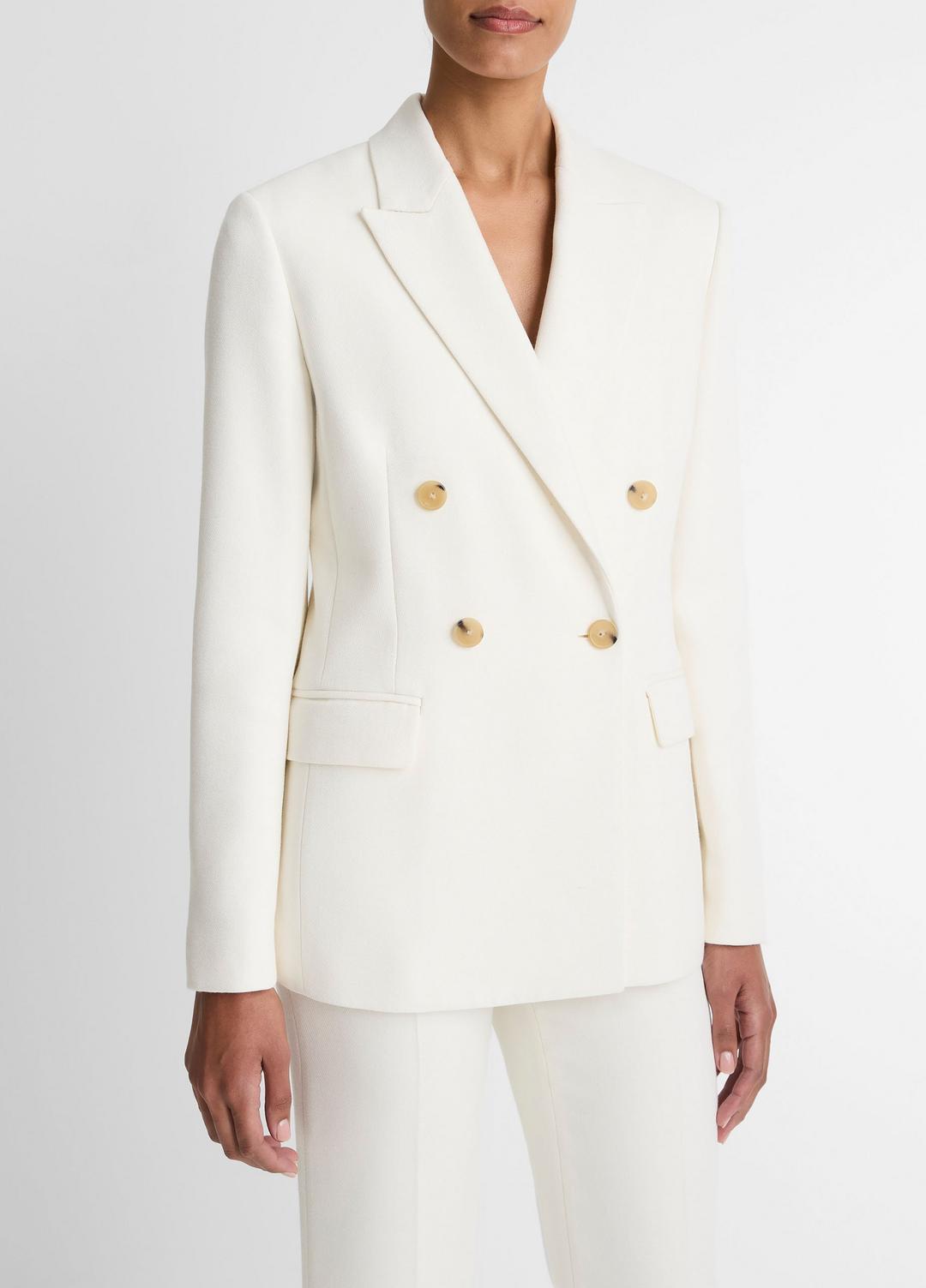 VINCE Women Sculptural Tailored Blazer in Blazers OFF WHITE
