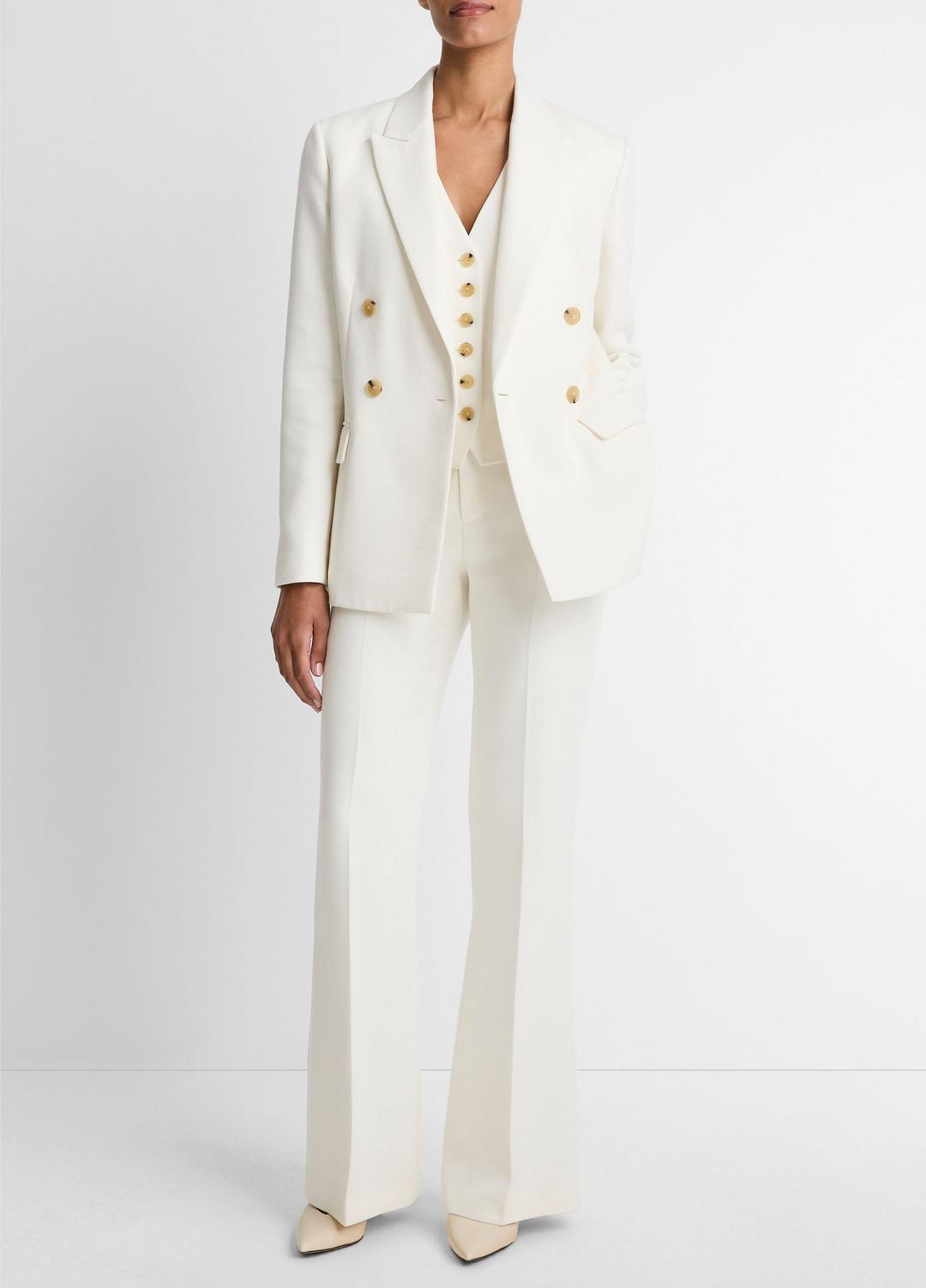 VINCE Women Sculptural Tailored Blazer in Blazers OFF WHITE