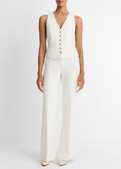 VINCE Women Sculptural Fitted Vest in Vests OFF WHITE