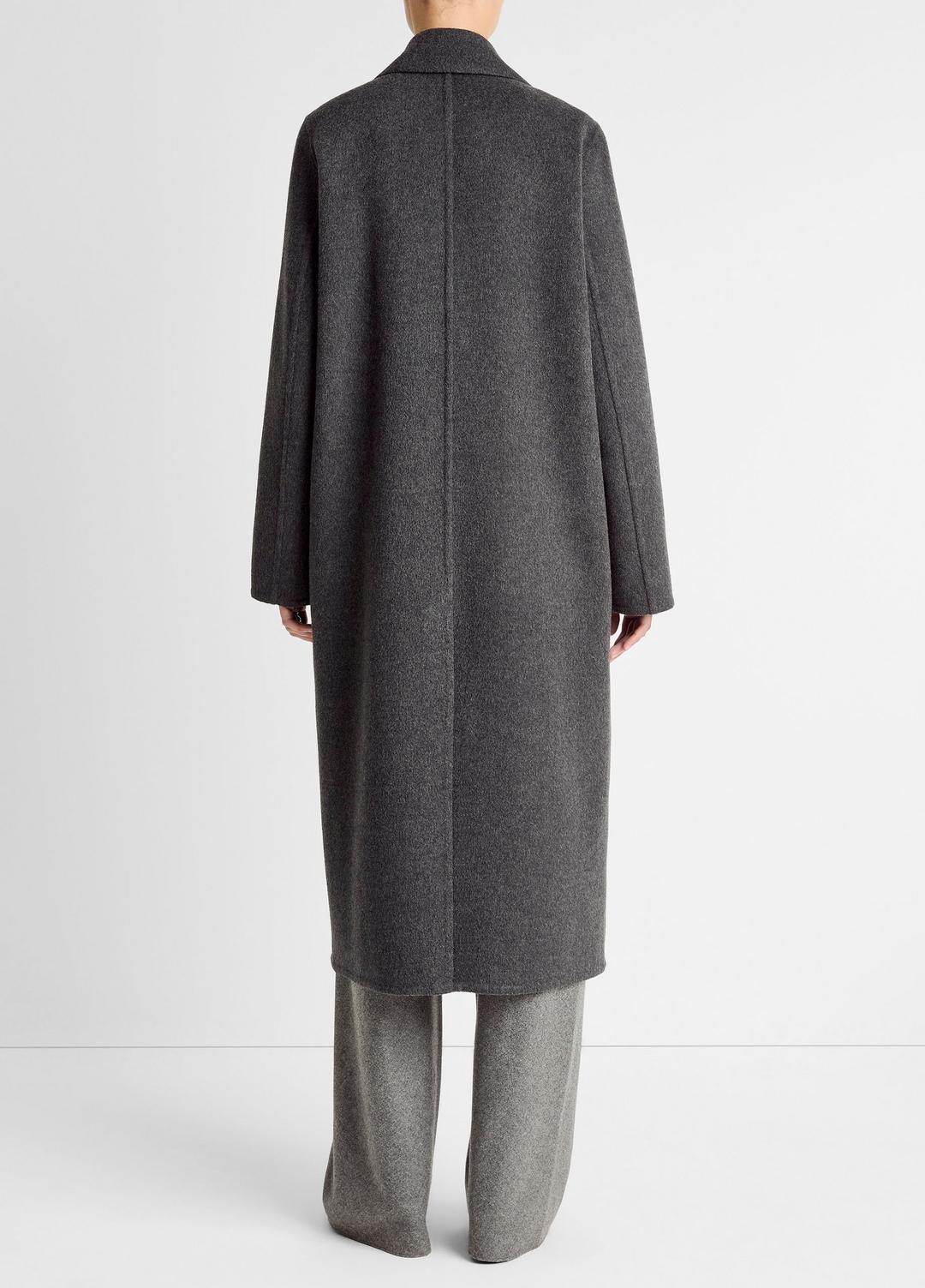 VINCE Women Wool-Blend Single-Breasted Coat in Coats CHARCOAL