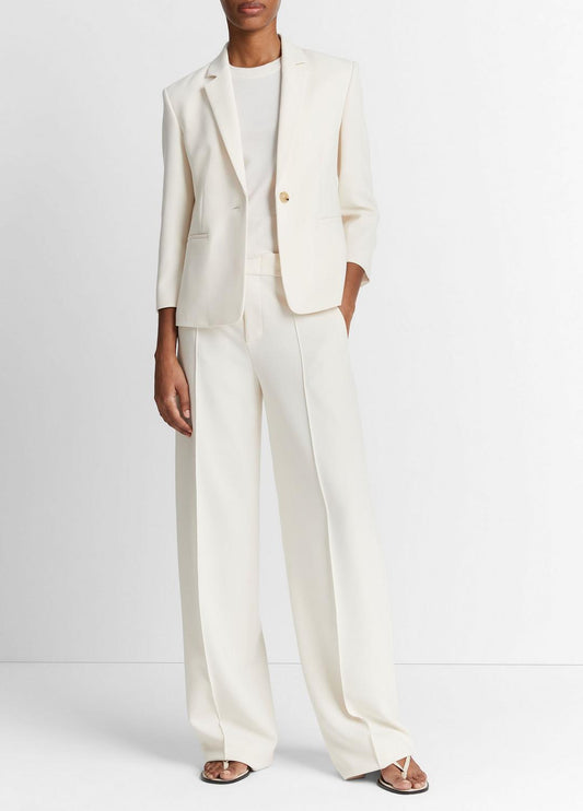 VINCE Women Shrunken Blazer in Blazers OFF WHITE