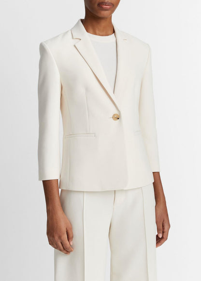 VINCE Women Shrunken Blazer in Blazers OFF WHITE