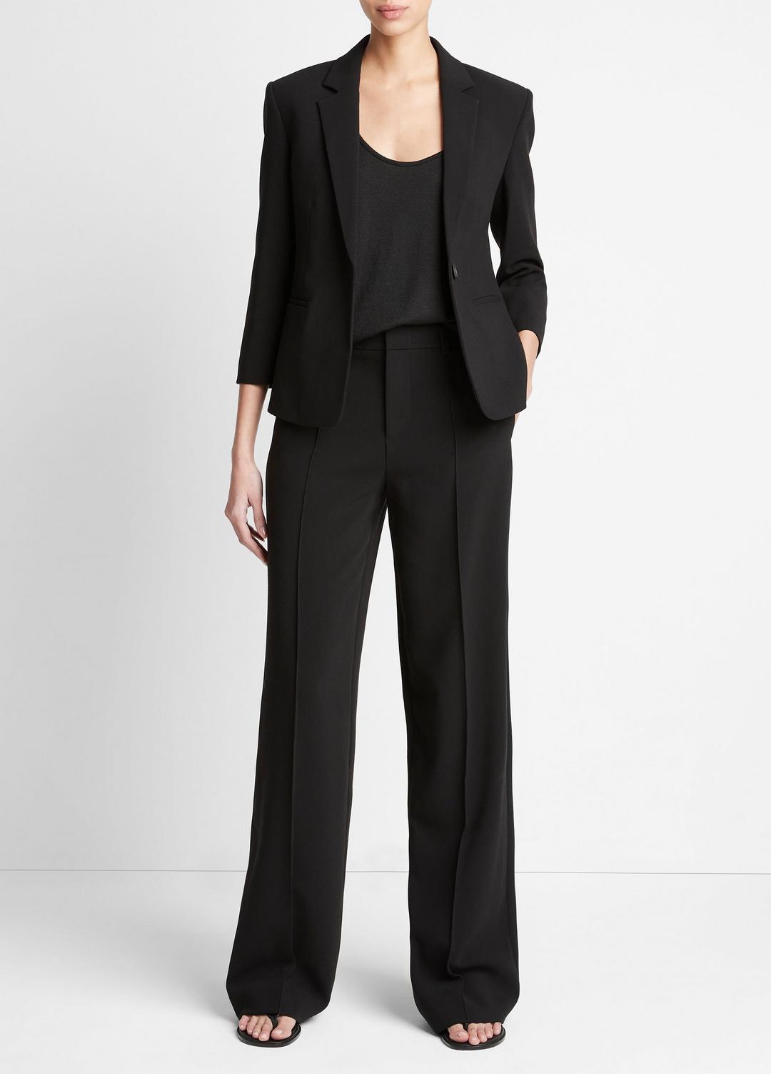VINCE Women Shrunken Blazer in Blazers BLACK