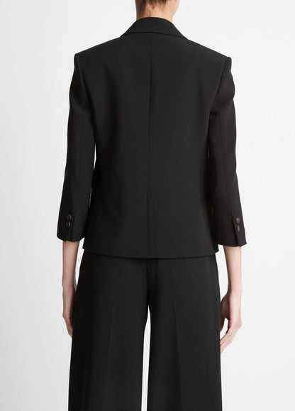 VINCE Women Shrunken Blazer in Blazers BLACK