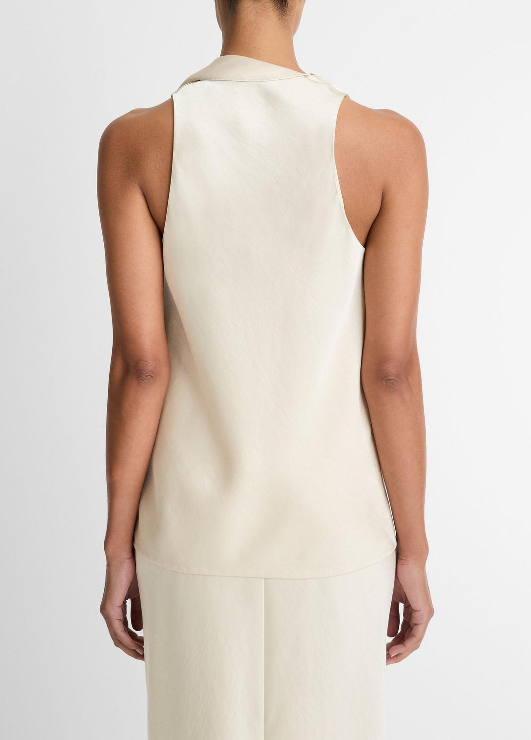 VINCE Women Satin Scarf Top in Tank Tops BONA