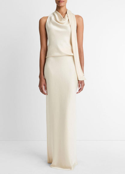 VINCE Women Satin Scarf Top in Tank Tops BONA