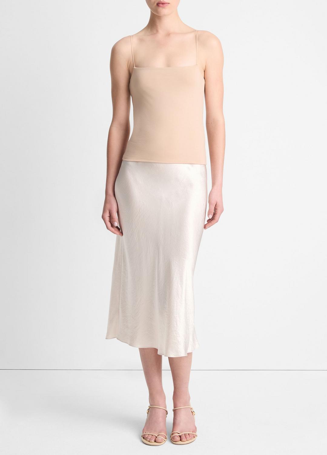 VINCE Women Pima Cotton Camisole in Tank Tops CHAMOIS