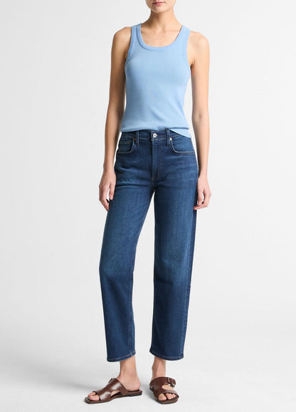 VINCE Women Ribbed Scoop-Neck Tank in Tank Tops HYDRA