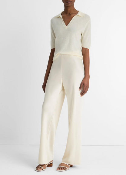 VINCE Women Colette High-Rise Fluid Satin Bias Pant in Pants BONA
