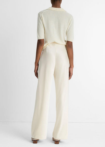 VINCE Women Colette High-Rise Fluid Satin Bias Pant in Pants BONA