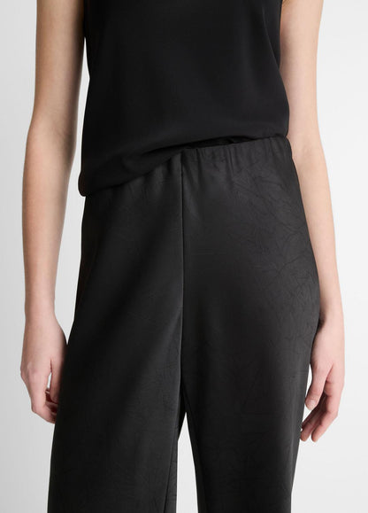 VINCE Women Colette High-Rise Fluid Satin Bias Pant in Trousers BLACK