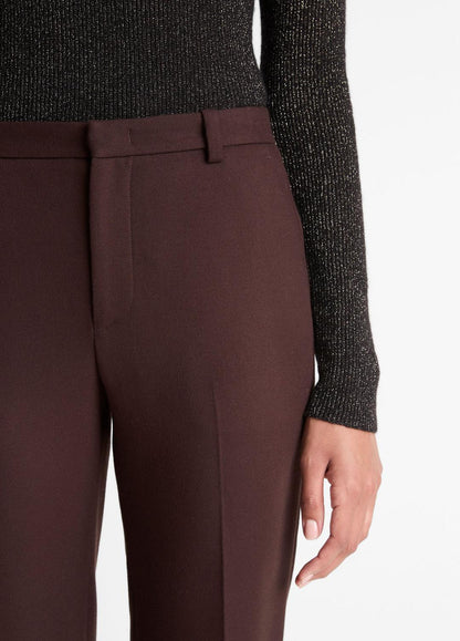 VINCE Women Sculptural Flare Trouser in Trousers BLACK GRAPE