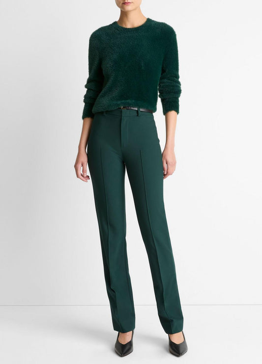 VINCE Women Cotton-Blend Slim Cigarette Pant in Trousers JUNIPER
