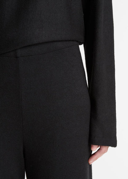 VINCE Women Cozy Wide-Leg Pant in Wide Leg BLACK