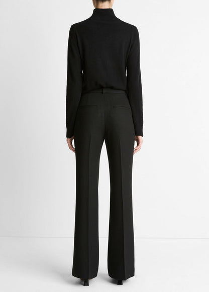 VINCE Women Sculptural Flare Trouser in Trousers BLACK