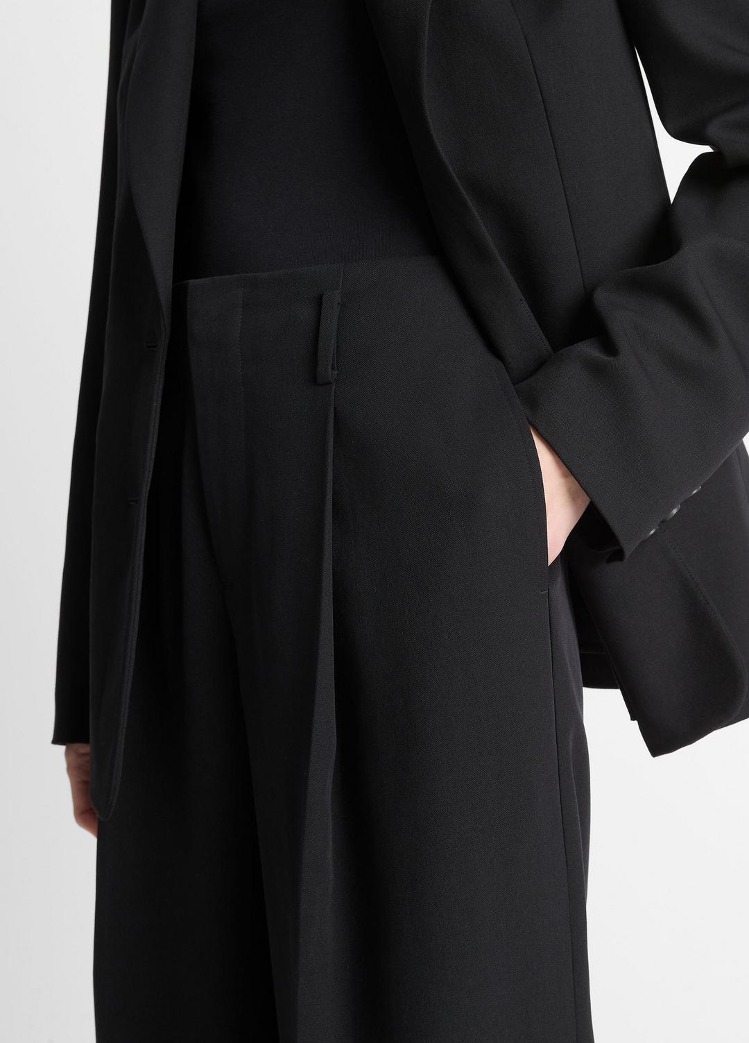 VINCE Women High-Waist Pleated Trouser in Trousers BLACK