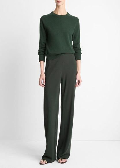 VINCE Women Colette High-Rise Crepe Bias Pant in Trousers VERDE