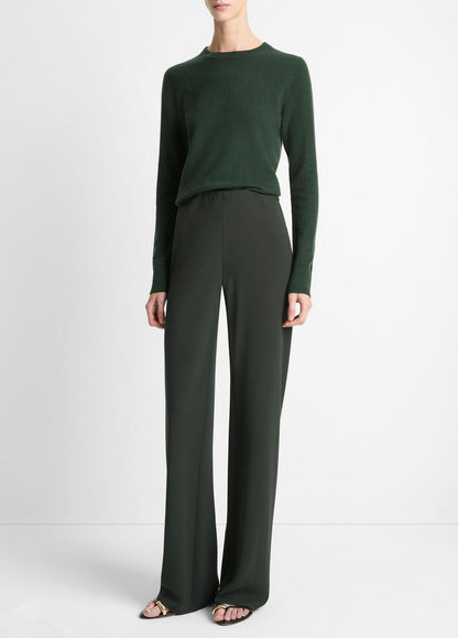 VINCE Women Colette High-Rise Crepe Bias Pant in Trousers VERDE
