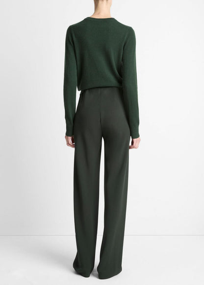 VINCE Women Colette High-Rise Crepe Bias Pant in Trousers VERDE