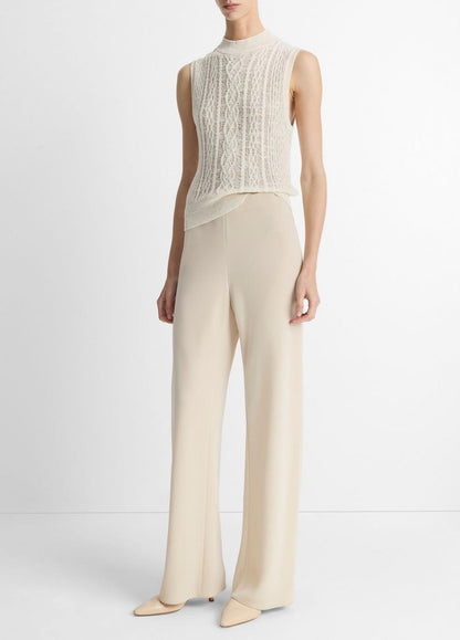 VINCE Women Colette High-Rise Crepe Bias Pant in Trousers SHELL