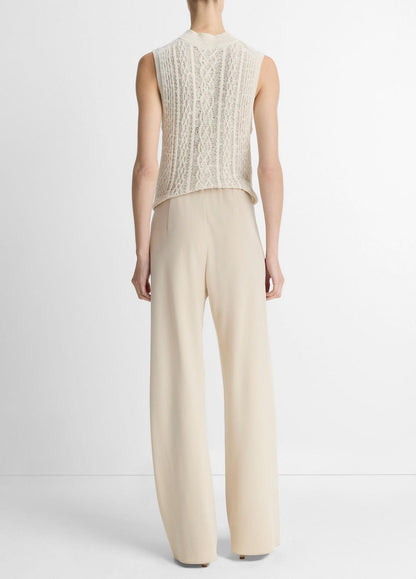 VINCE Women Colette High-Rise Crepe Bias Pant in Trousers SHELL