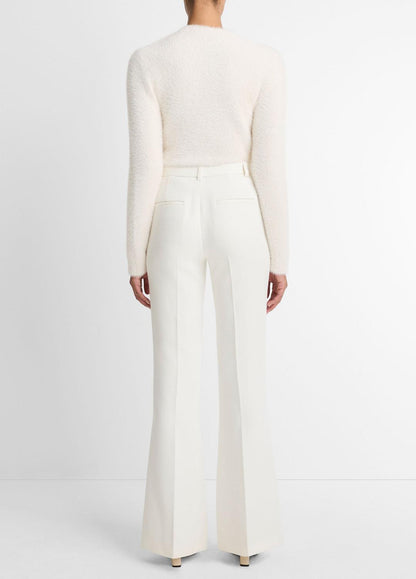 VINCE Women Sculptural Flare Trouser in Trousers OFF WHITE