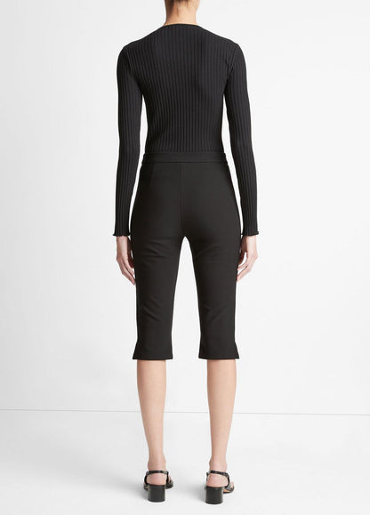 VINCE Women Slim-Fit Capri in Pants BLACK