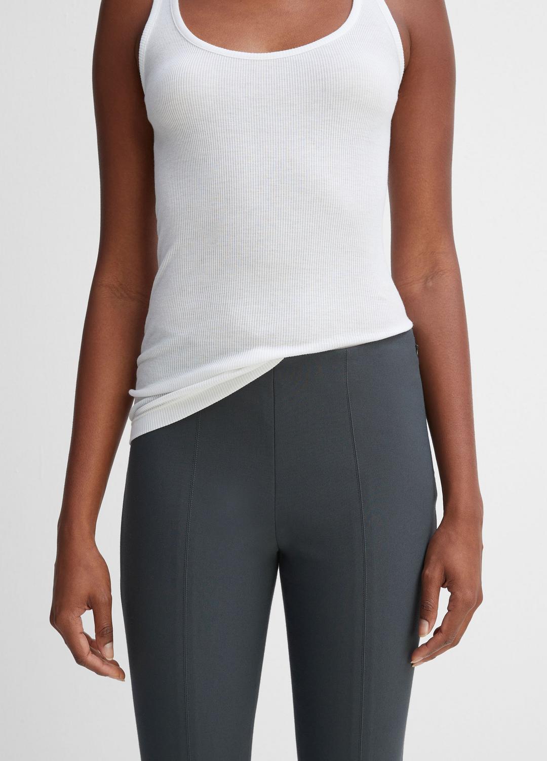 VINCE Women Women's Stitch Front Seam Ponte Legging DARK GREY