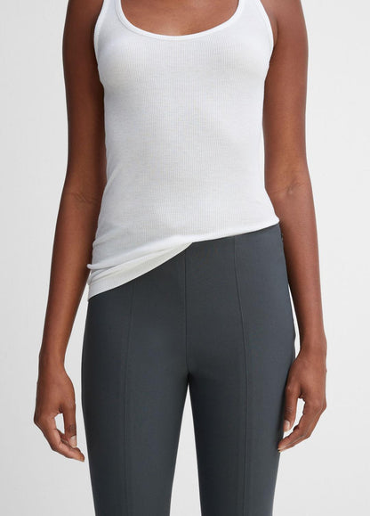 VINCE Women Women's Stitch Front Seam Ponte Legging DARK GREY