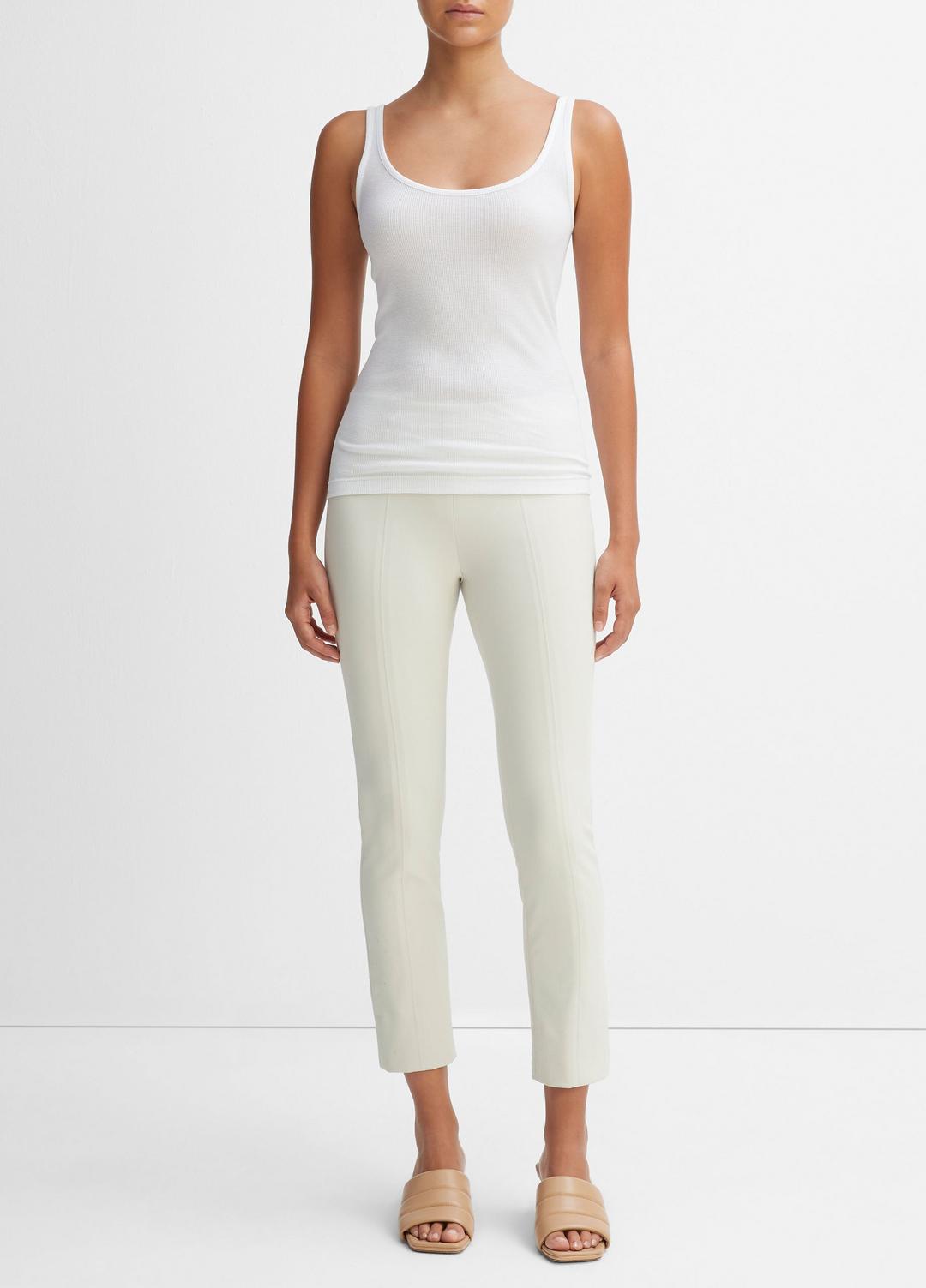 VINCE Women Women's Stitch Front Seam Ponte Legging GESSO