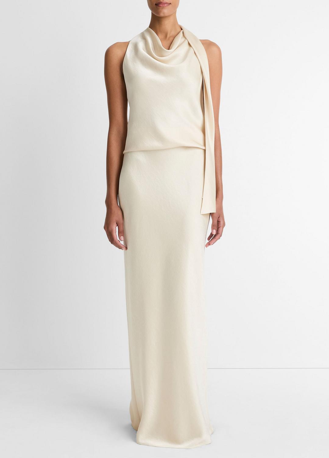 VINCE Women Satin Bias Column Skirt in Skirts BONA